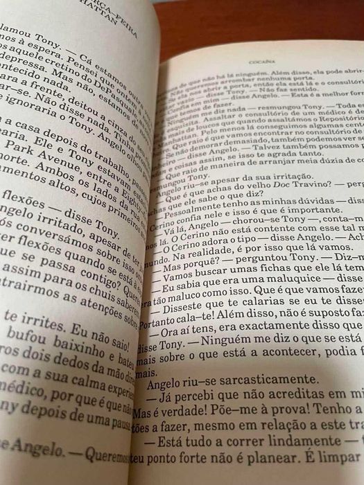 livro "Cocaína" de Robin Cook- inclui correio