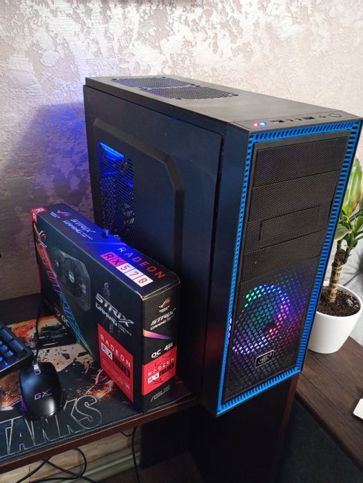 Игровой Мультимедийный компьютер. Intel core i5 6400 2.7Ghz ASUS Strix AMD RX570 4Gb