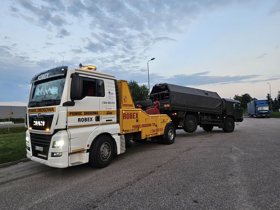 Pomoc Drogowa Auto Laweta Holowanie TIR Transport CIECHANÓW ROBEX