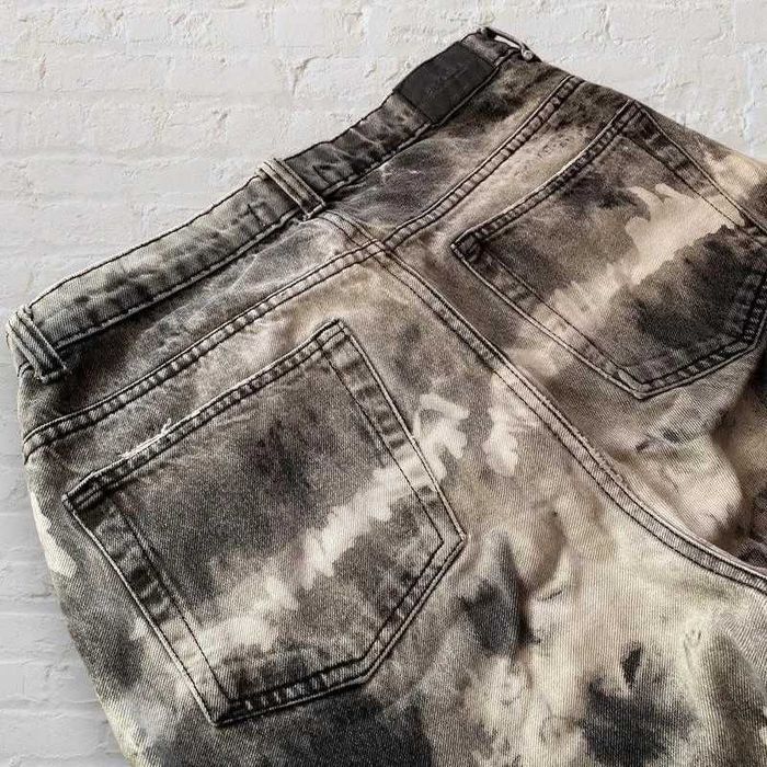 Jeansy szare tie die