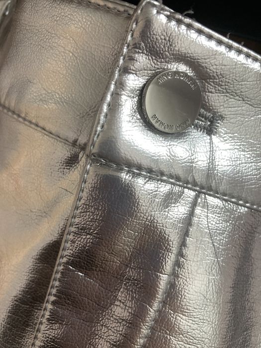 Spódnica mini srebrna MANGO rozm xl