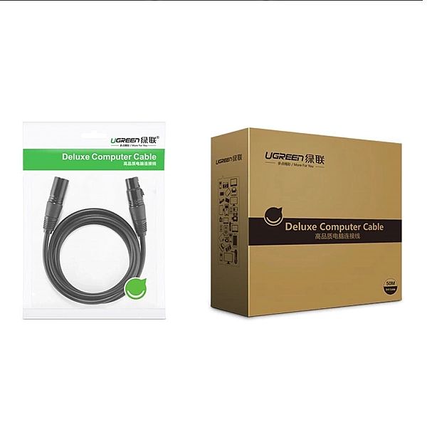 Ugreen przedłużacz kabel audio przewód mikrofonowy do mikrofonu XLR (ż