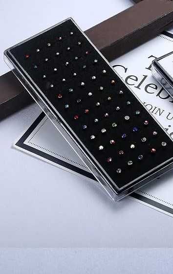 60szt Kolczyki Kolczyk do nosa w kształcie litery J piercing Biżuteria