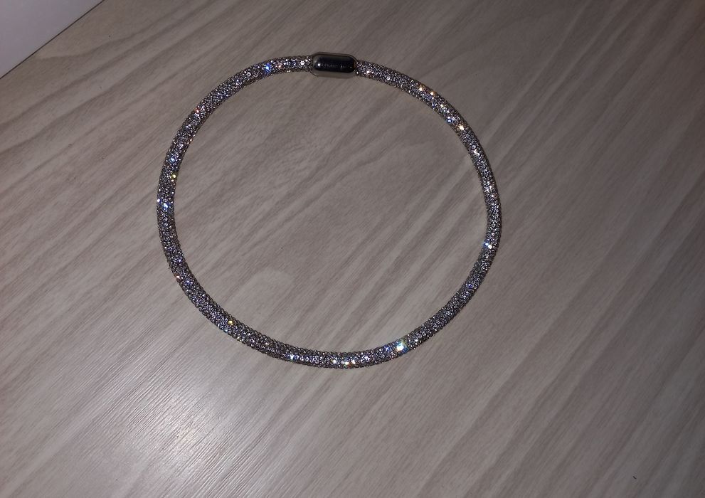 колье чокер струна стрази Swarovski силікон силикон