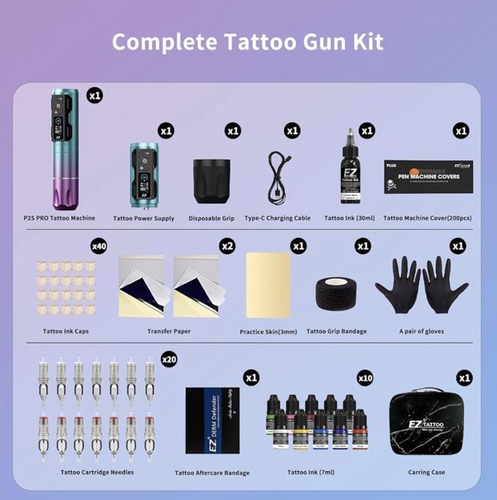 Kit tatuagem EZ Tattoo