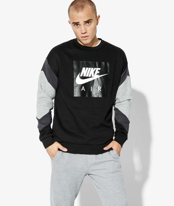 Bluza męska NIKE basic crewneck logo r. S/M