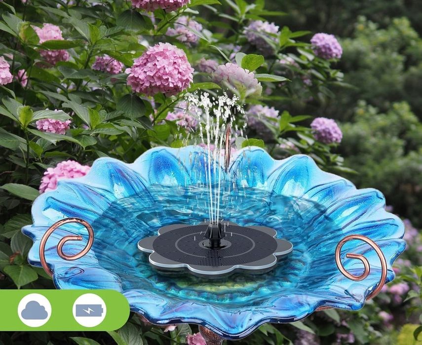 Fontanna solarna, bateria 2000 mAh