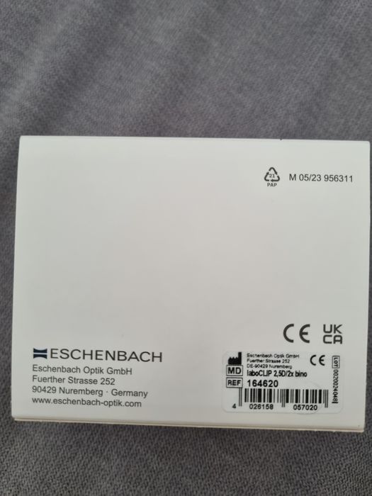 Eschenbach lupa klips 2,5D/2x bino