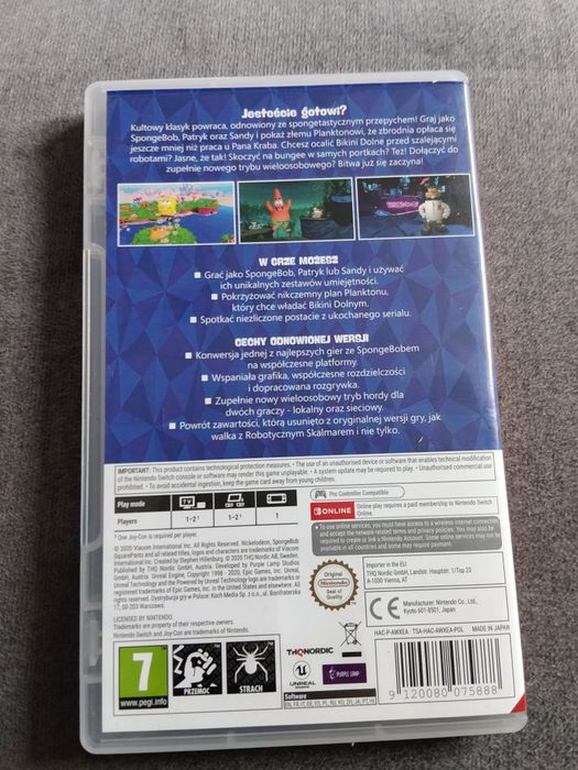 Gra Sponge Bob Battle for Bikini Bottom Nintendo Switch