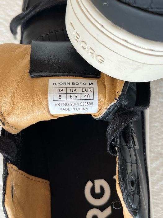 Björn Borg. skórzane sneakersy