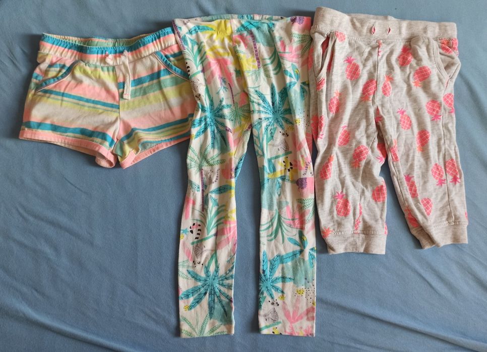 Zestaw spodni 104 spodnie legginsy