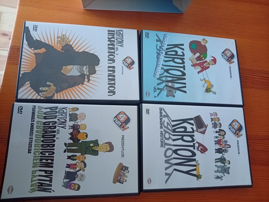 Zestaw DVD filmów animowanych Kartony