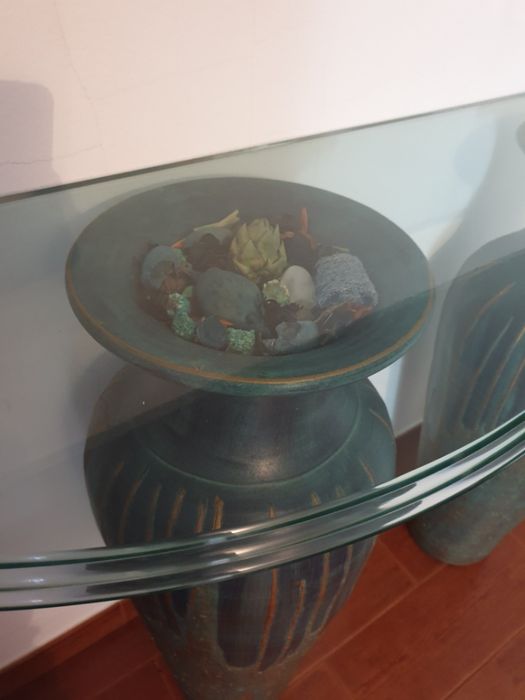Consola de decoração pintada á mão