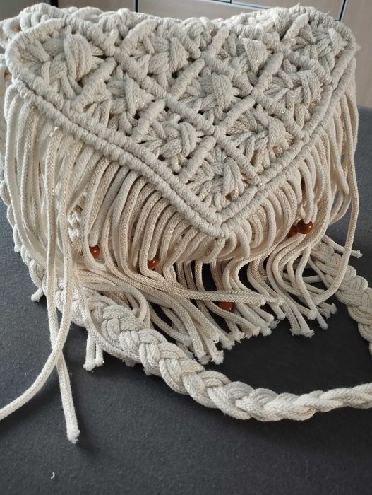 Torebka BOHO wysokość 25 szerokość 28