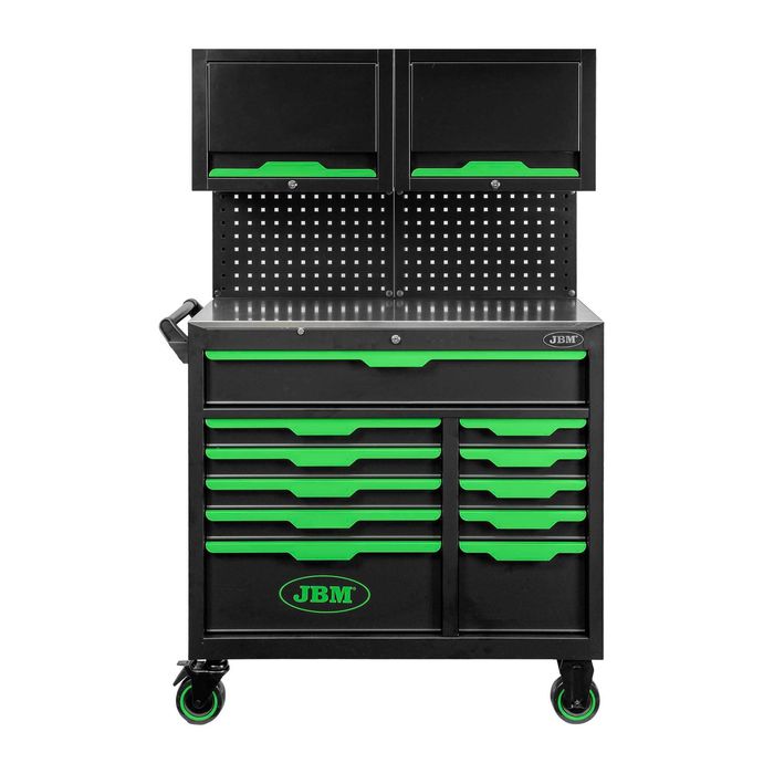 Carrinho de Ferramentas c/ 11 Gavetas e Armários Superiores JBM  JR19