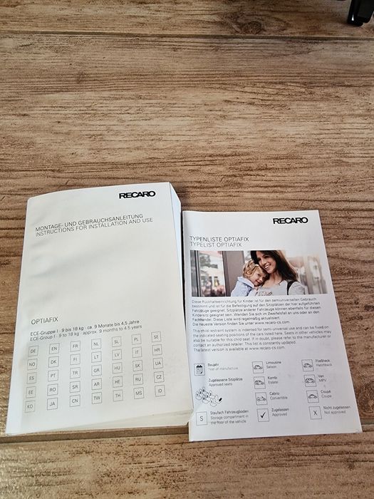 Fotelik recaro isofix