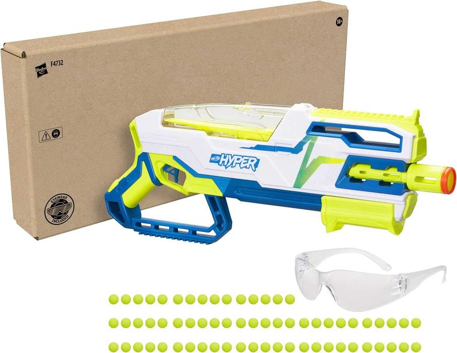 Оригінал Nerf Hyper Bundle Siege-50 Помповий бластер, стріляє кульками