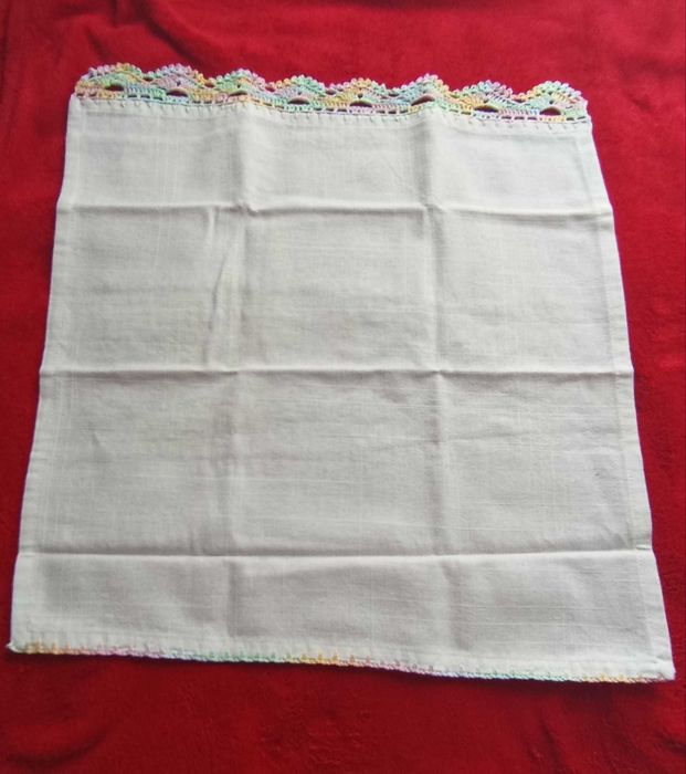 Pano de Cozinha barrado crochê