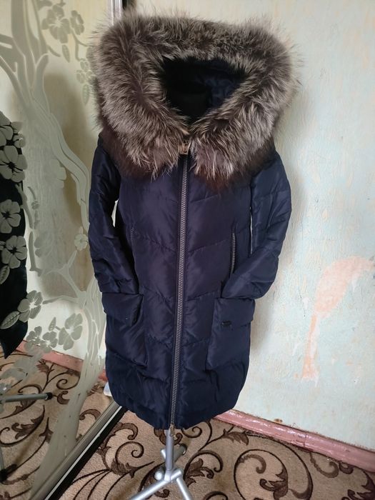 Пуховик с чернобуркой
