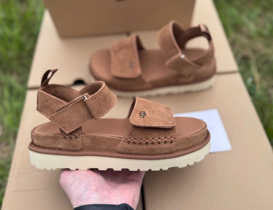 Босоножки / Босоніжки Ugg W Goldenstar Sandals Chestnut / Brown  Оригінал / Угг Сандалі / Уггі / Угги /Уги