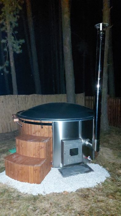 Domek nad Rzeką Wisłą w Ustroniu z Balią Ogrodową ( Jakuzi)[ Kominek ]