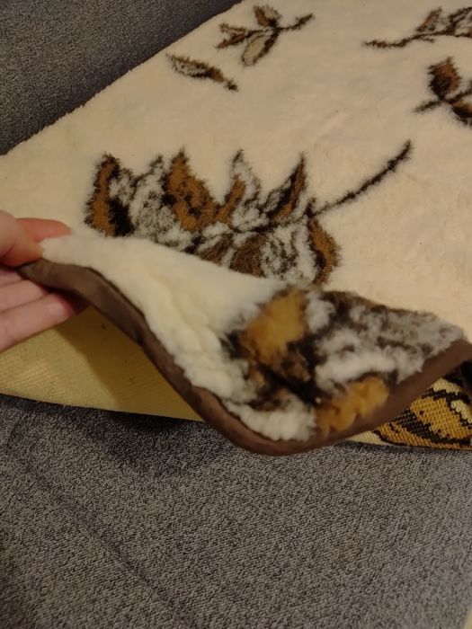 Narzuta koc na fotel wełna lama 100% Woolmark