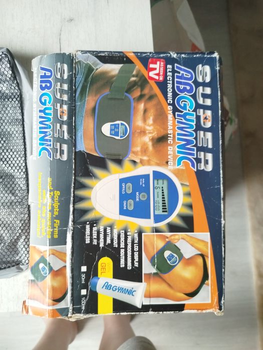 Masażer,Pas elektrostymulujacy Abgym nic 2002 zestaw 2szt retro