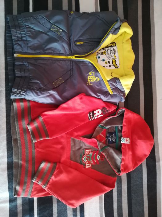 Parka Cinzenta e Sweats C/Capuz 4 anos