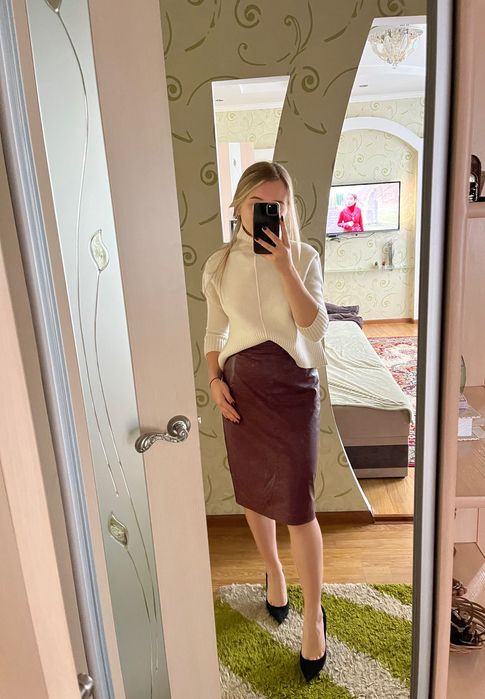 Супер ціна! Жіноча спідниця з еко шкіри