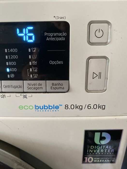 Maquina lavar e secar roupa smsung eco bubble