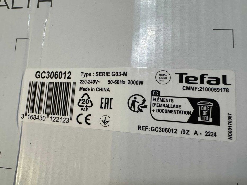 Електрогриль Tefal GC306012 Новий!