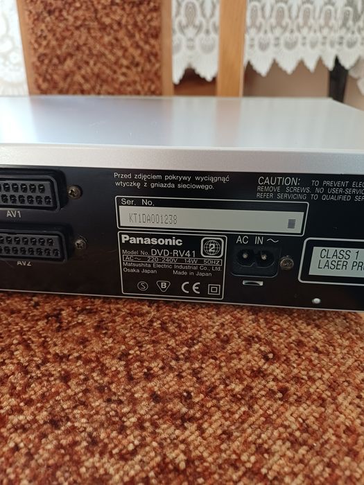 Odtwarzacz dvd panasonic dvd rv 41