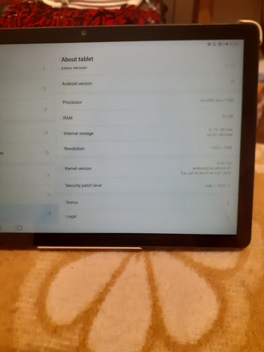 Tablet Huawei MatePad T com Capa e Carregador