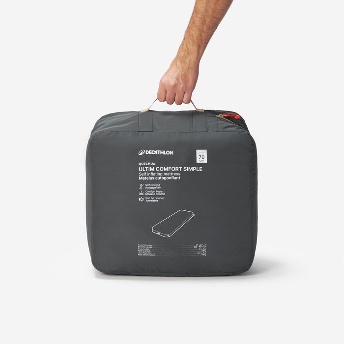 Colchão autoinsuflável de campismo 1 pessoa, 200x70 cm, Ultim comfort