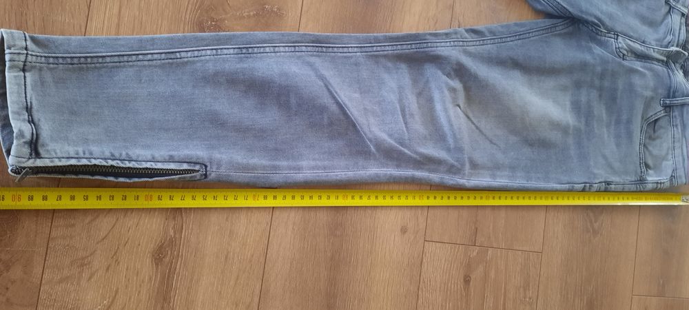 Spodnie damskie jeans szare