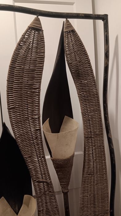 Biombo com iluminação mais candeeiro