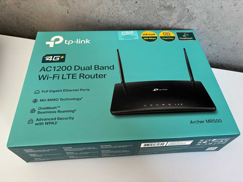 Router Wi-Fi/LTE TP-Link Archer MR500 AC1200