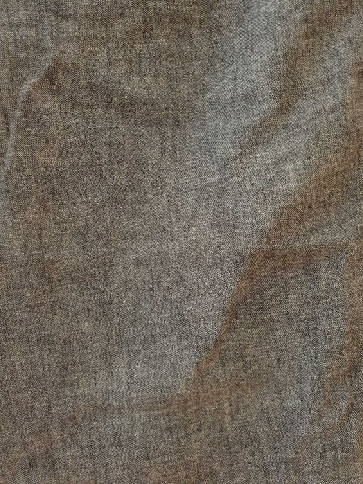 Szare w melanżu lniane spodnie F&F r. 40