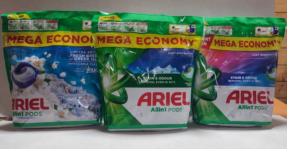 Ariel капсула 3в1 60шт оригінал! P&G!