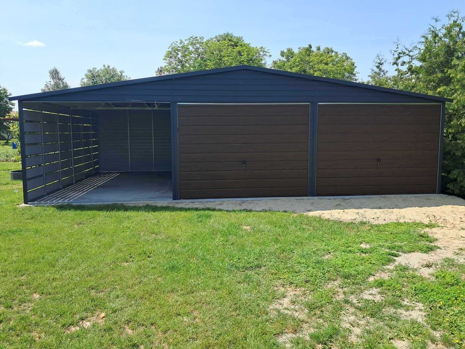 Garaż blaszany 9x6. WZMOCNIONY PROFILAMI. PRODUCENT. Cała Polska