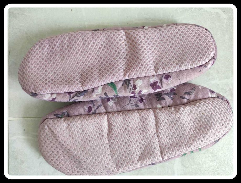Kapcie damskie 37 bambosze wkładane 24 cm