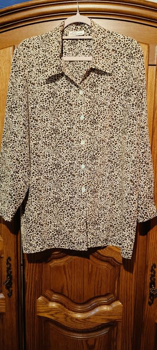 Bluzka w cętki, panterka  XL