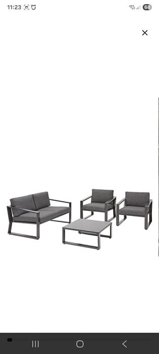 Zestaw ogrodowy - sofa-2 osobowa + 2 krzesła.