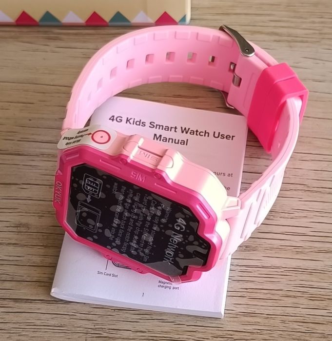 Smart Watch Kids Rosa com GPS (Novo)