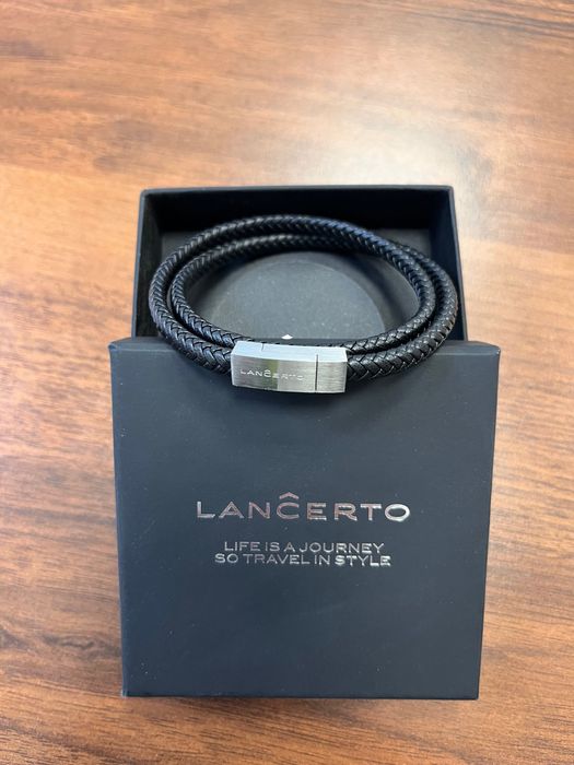 Bransoletka Lancerto - skóra i metal ;)