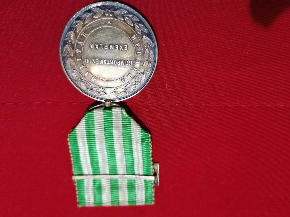 Medalha militar comportamento exemplar 1910 prata