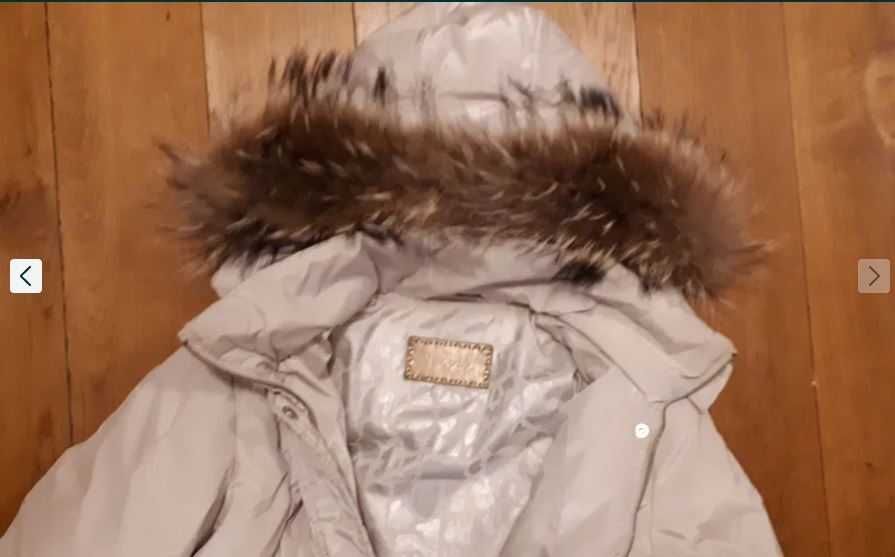 Puchowy płaszcz firmy iBlues Marella, rozmiar 40