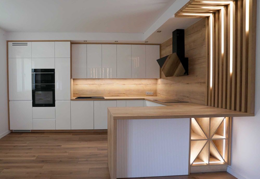 Meble na wymiar, kuchnie, szafy- akryl, lakier, płyta- Krótkie terminy