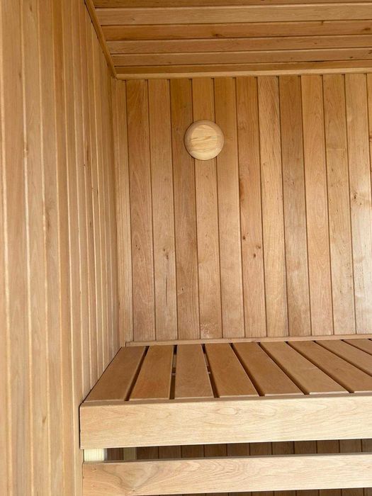 Sauna Ogrodowa KUBO Wyposażona Modern Sauna do Ogrodu