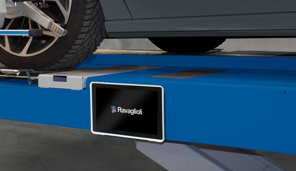 Geometria do kół CCD Ravaglioli TD2.0 WiFi 3P podnośnik dwukolumnowy